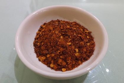 酥肉（豚唐揚げ）の麻辣紛